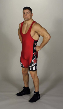 Matman Athens Olympic Wrestling Singlet Red